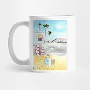 Surfing Beach in San Diego Mug